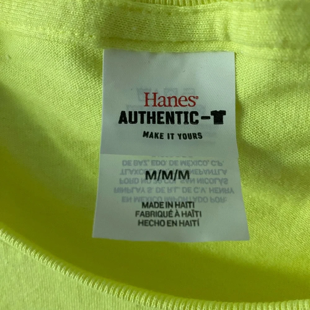 NEW Joke T Shirt Safety Yelloe - Picture 2 of 3